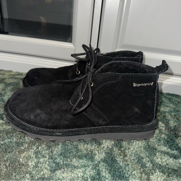 BearPaw Ryker Boots nubuck shearling women’s 6 - Picture 1 of 6